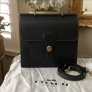Coach 1941 Willis Black Top-Handle Bag like new. With dust bag
